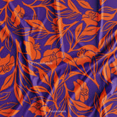 Bright Orange Blue Fabric Manufacturer India